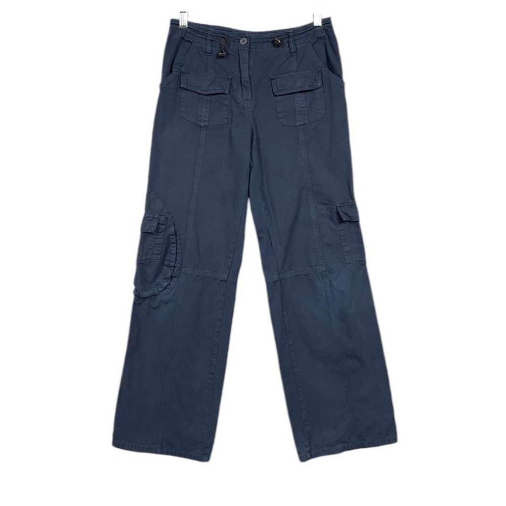 Brandy Melville Kim Pants Womens Size Small Navy Blue Cargo